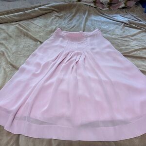 Elegant Pink Vintage Crepe Women's Skirt XS